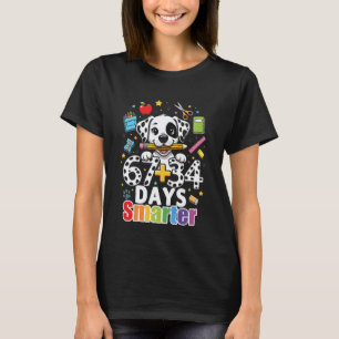 67 34 Tage schlauer Hund 101 Tag der Schultochter T-Shirt