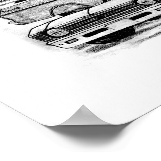 67, 63, 69 Novas - BW an der Grenze Poster (Ecke)