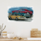 67, 68, 69 CAMAROS-Druck Poster (Küche)