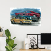 67, 68, 69 CAMAROS-Druck Poster (Heimbüro)