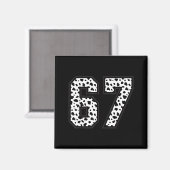 67 6-7 Dalmatiner Meme Trendig Cool 67 Sechs Siebe Magnet (Vorderseite/Rückseite)