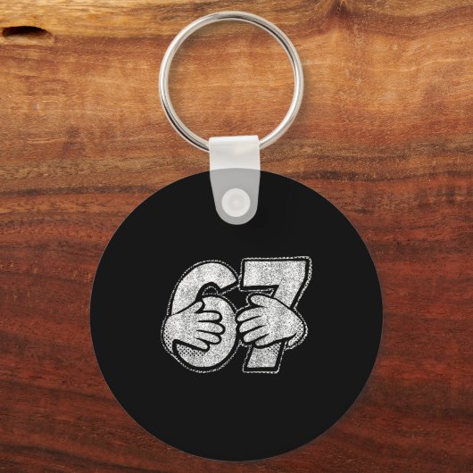 67 6 7 Hands Comic Style  Schlüsselanhänger (Vorderseite)