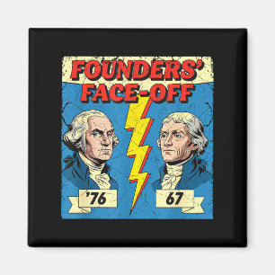 67 76 George Washington Thomas Jefferson Geschicht Magnet