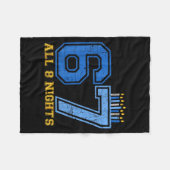 67 All 8 Nights Hanukkah Jewish Chanukah Six Seven Fleecedecke (Vorderseite (Horizontal))