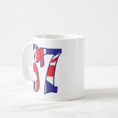 67 Alter Großbritannien Kaffeetasse (Vorderseite Links)