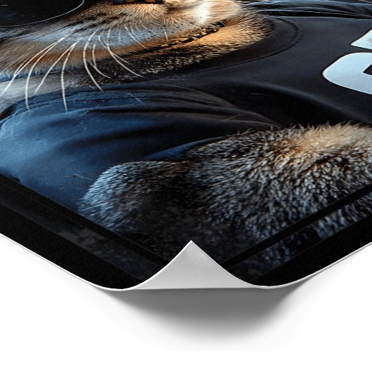 67 And Still Cool Funny Birthday Meme Cat  Poster (Ecke)