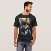 67 And Still Cool Funny Birthday Meme Cat  T-Shirt (Vorne ganz)