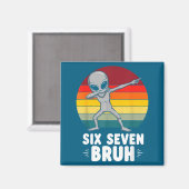 67 Animals Funny 67 Brainrot Youth Kids Alien 67  Magnet (Vorderseite/Rückseite)