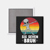 67 Animals Funny 67 Brainrot Youth Kids Alien 67  Magnet (Vorderseite/Rückseite)