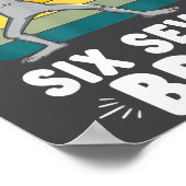 67 Animals Funny 67 Brainrot Youth Kids Alien 67  Poster (Ecke)