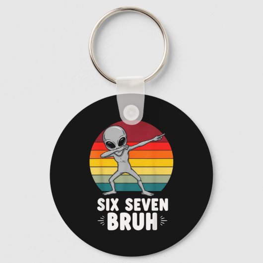 67 Animals Funny 67 Brainrot Youth Kids Alien 67 Schlüsselanhänger (Vorderseite)
