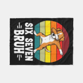 67 Animals Funny 67 Brainrot Youth Kids Dog 67  Fleecedecke (Vorderseite (Horizontal))