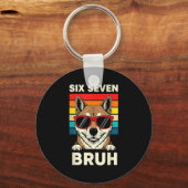 67 Animals Funny 67 Brainrot Youth Kids Dog 67 Schlüsselanhänger (Vorderseite)