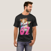 67 Animals Funny 67 Brainrot Youth Kids Hamster 67 T-Shirt (Vorne ganz)
