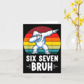 67 Animals Funny 67 Brainrot Youth Kids Yeti 67  Karte (Gelbe Blume)