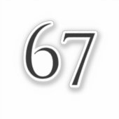 67 AUFKLEBER (Vorderseite)