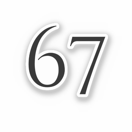 67 AUFKLEBER (Vorderseite)