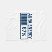 67 Aura bei Six Seven Lustiger Meme Gen Alpha Slan Fleecedecke (Vorderseite (Horizontal))