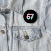 67 Aura Energy Alpha Slang Internet-Meme Button (Beispiel)