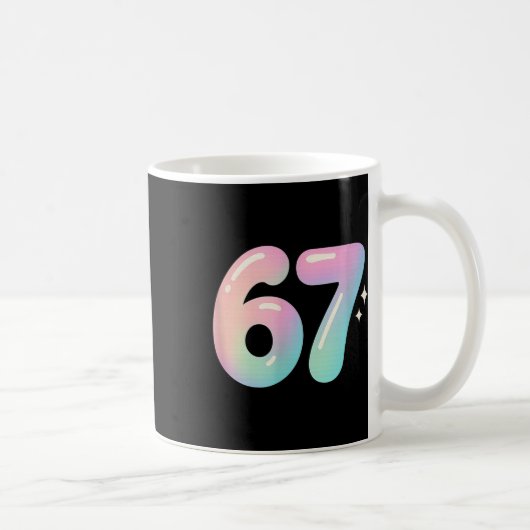 67 Aura Energy Alpha Slang Internet-Meme Kaffeetasse (Rechts)