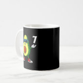 67 Avocado 6 7 Funny Cool Six Seven Meme Cartoon B Kaffeetasse (Vorderseite Links)