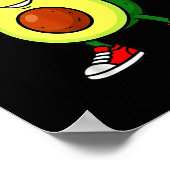 67 Avocado 6 7 Lustig Cool Six Seven Meme Cartoon  Poster (Ecke)