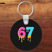 67 Baseball 101 Apparel Youth Drip Meme  Schlüsselanhänger (Vorderseite)