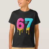 67 Baseball 101 Apparel Youth Drip Meme T-Shirt (Vorderseite)