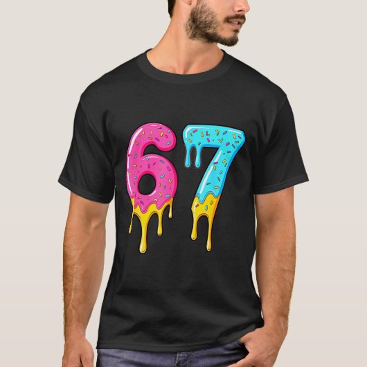 67 Baseball 101 Apparel Youth Drip Meme T-Shirt (Vorderseite)