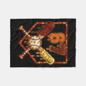 67 Baseball Drip Thanksgiving Six Seven Boys Teens Fleecedecke (Vorderseite (Horizontal))