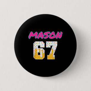 67 Baseball-Meme-Slang viraler Trend  Button