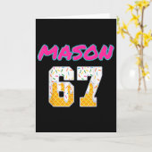 67 Baseball Meme Slang viraler Trend  Karte (Gelbe Blume)