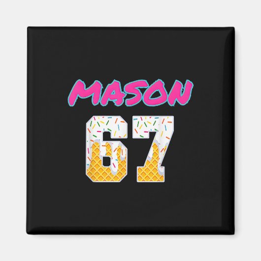 67 Baseball Meme-Slang Viraler Trend Magnet (Vorne)