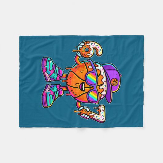 67 Basketball Drip Six Seven Funny Meme Gen Alpha  Fleecedecke (Vorderseite (Horizontal))