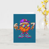 67 Basketball Drip Six Seven Funny Meme Gen Alpha  Karte (Gelbe Blume)