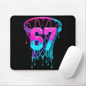 67 Basketball Drip Six Seven Funny  Mousepad (Mit Mouse)