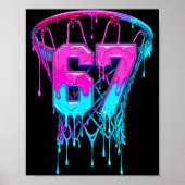 67 Basketball Drip Six Seven Funny Poster (Vorne)