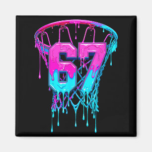 67 Basketball Drip Six Seven Lustig Magnet