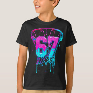 67 Basketball Drip Six Seven Lustig T-Shirt