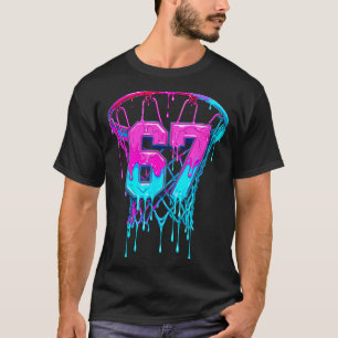 67 Basketball Drip Six Seven Lustig T-Shirt
