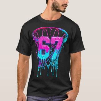67 Basketball Drip Six Seven Lustig T-Shirt