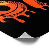 67 Basketball Eiscreme-Tropf Six Seven Poster (Ecke)