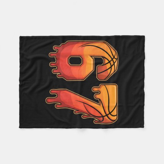 67 Basketball Gen Alpha Slang Kids Drip Six Seven  Fleecedecke (Vorderseite (Horizontal))