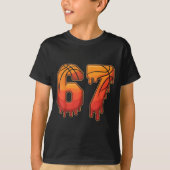 67 Basketball Gen Alpha Slang Kids Drip Six Seven T-Shirt (Vorderseite)