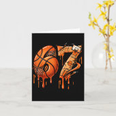 67 Basketball Ice Cream Drip Six Seven  Karte (Gelbe Blume)