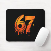 67 Basketball Ice Cream Drip Six Seven Mousepad (Mit Mouse)