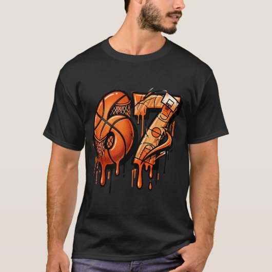 67 Basketball Ice Cream Drip Six Seven  T-Shirt (Vorderseite)