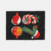 67 Basketball Santa Six Seven Meme Christmas Srt M Fleecedecke (Vorderseite (Horizontal))