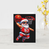 67 Basketball Santa Six Seven Meme Christmas Srt M Karte (Gelbe Blume)