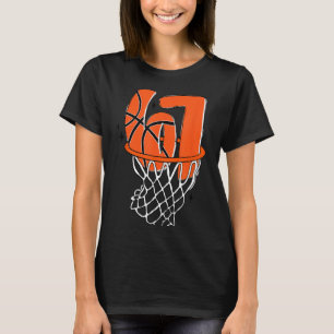 67 Basketball Sechs Sieben 6 7 Meme Lustig 67 Bask T-Shirt